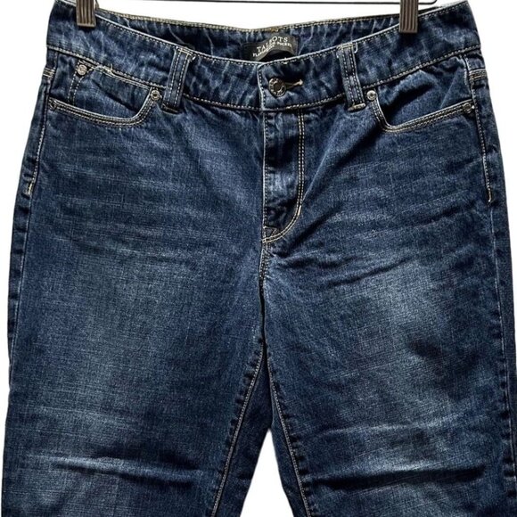 Talbots Boyfriend Flawless Five Pocket Jeans Womens 8 Petite Dark Wash Mid Rise - Picture 11 of 13